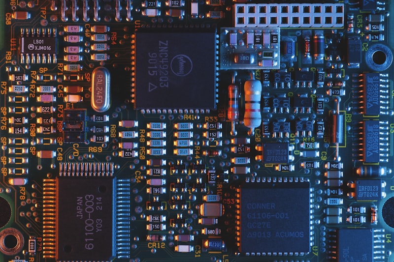 Circuit board with electronic components